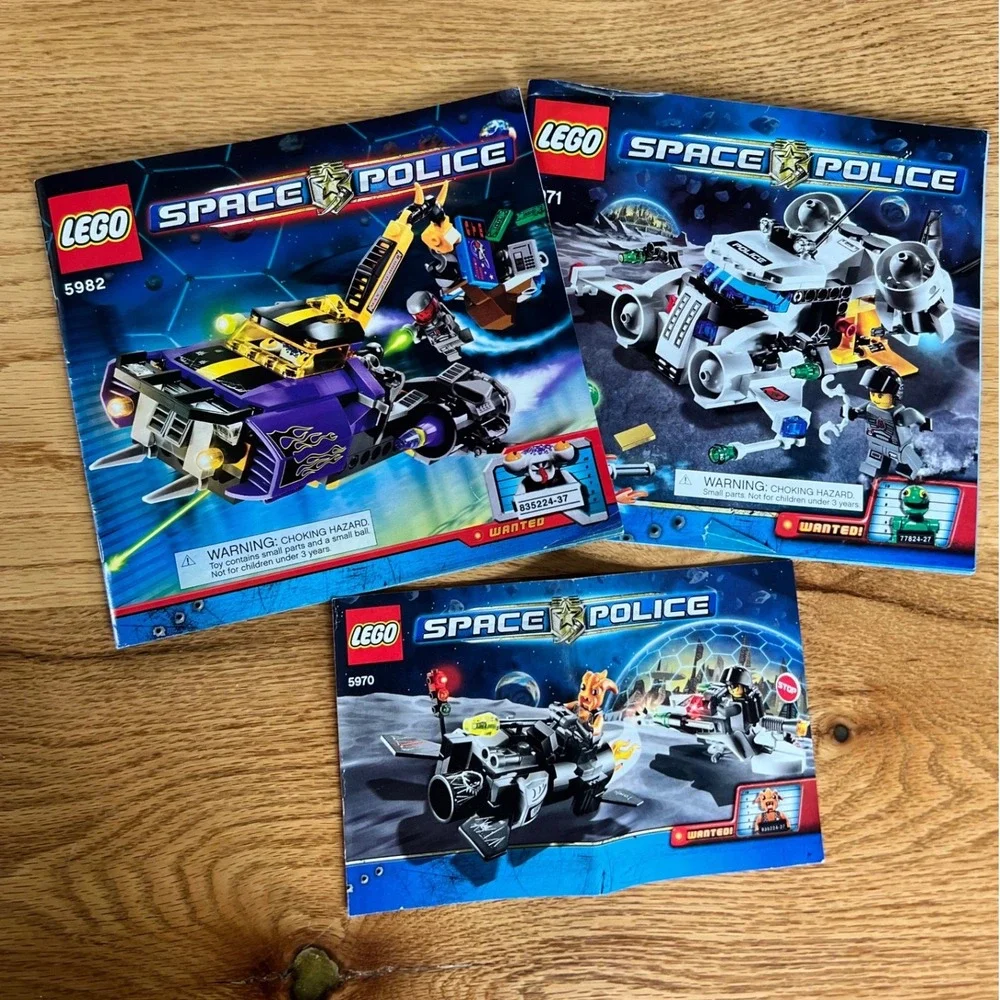 LEGO‎ Space Police Instruction Manuals Lot 5982 5971 5970 Multi OS